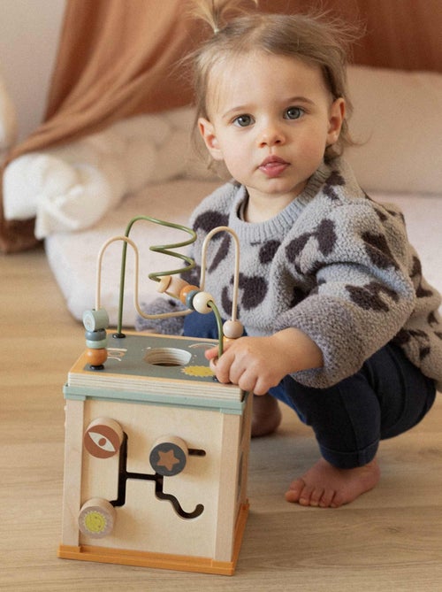 Cube d'activité en bois - Kiabi