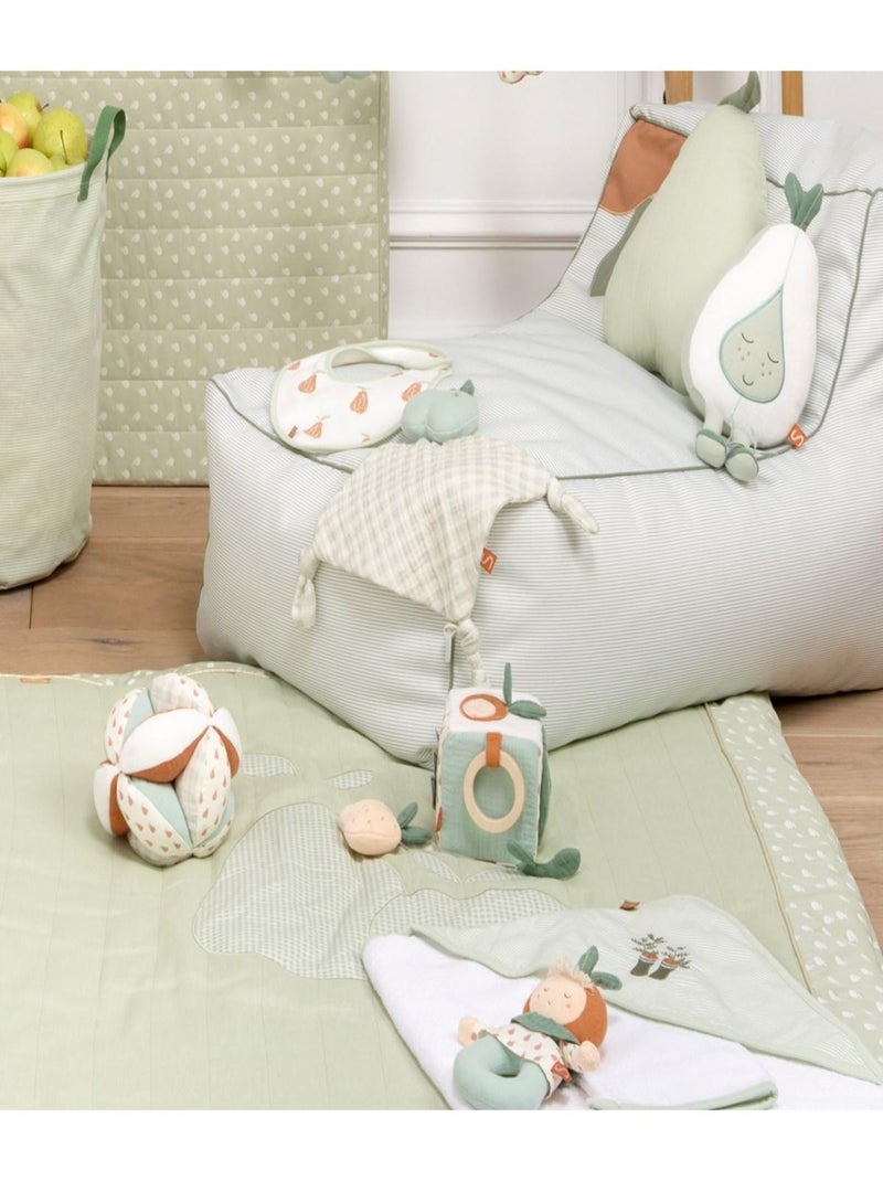 Cube d'activités bébé en velours - sauthon Blanc - Kiabi