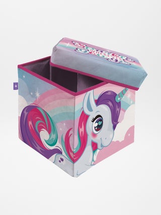 Cube de rangement licorne