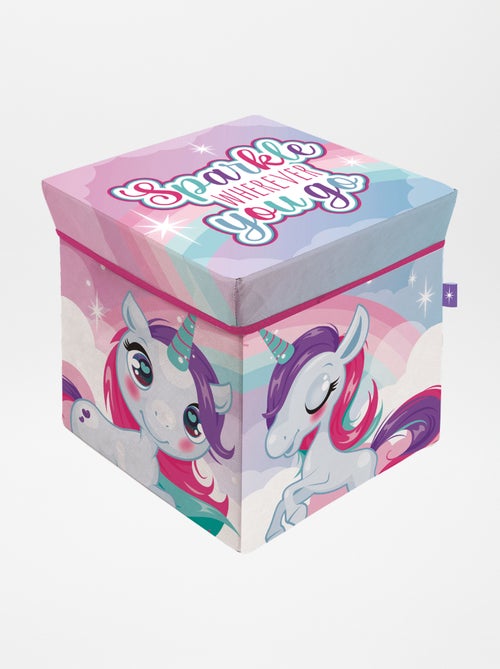 Cube de rangement licorne - Kiabi