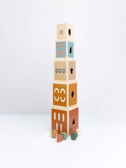 Cubes empilables en bois - Kiabi