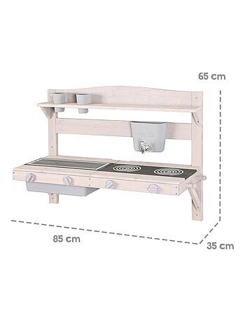 Cuisine d'extérieur à suspendre en bois FSC® + 2 gobelets ROBA