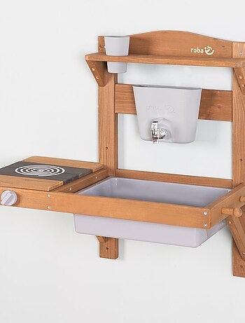 Cuisine d'extérieur à suspendre en bois FSC® + accessoires ROBA