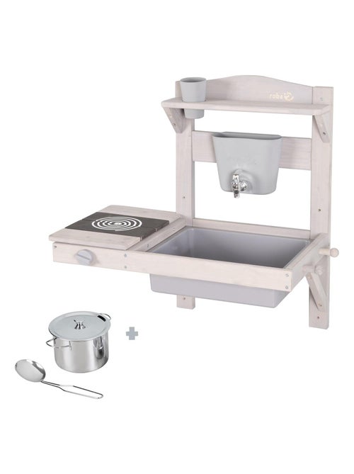 Cuisine d'extérieur à suspendre en bois FSC® + accessoires ROBA - Kiabi