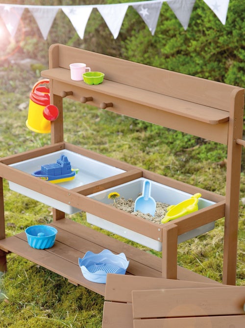 Cuisine d'extérieur pour enfant en bois massif résistant aux intempéries 'Fun Outdoor+' ROBA - Kiabi Cuisine d'extérieur pour enfant en bois massif résistant aux intempéries 'Fun Outdoor+' ROBA - Kiabi