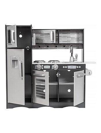 Cuisine enfant bois avec led et tablier 93x83cm mamabrum