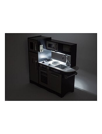 Cuisine enfant bois avec led et tablier 93x83cm mamabrum