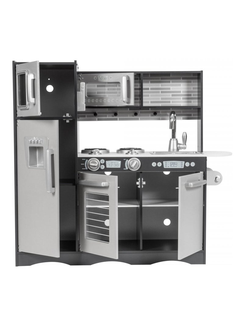 Cuisine enfant bois avec led et tablier 93x83cm mamabrum N/A - Kiabi