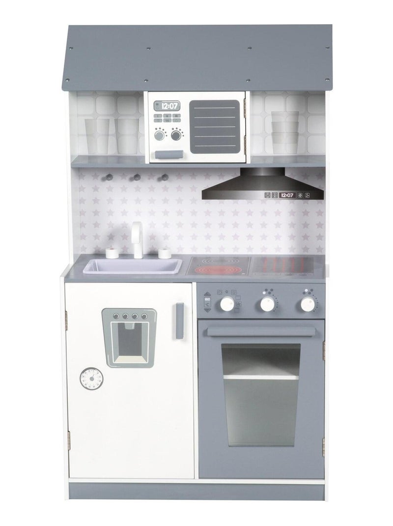 Cuisine enfant en bois avec cuisinière et réfrigérateur ROBA N/A - Kiabi