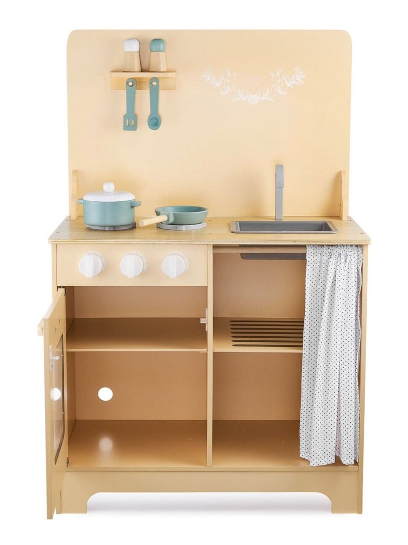 Cuisine enfant en bois avec led et accessoires mamabrum N/A - Kiabi