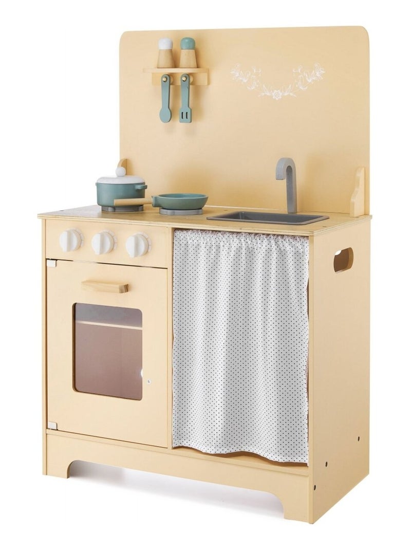 Cuisine enfant en bois avec led et accessoires mamabrum N/A - Kiabi