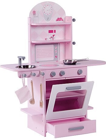 Cuisine enfant en bois massif + Accessoires ROBA