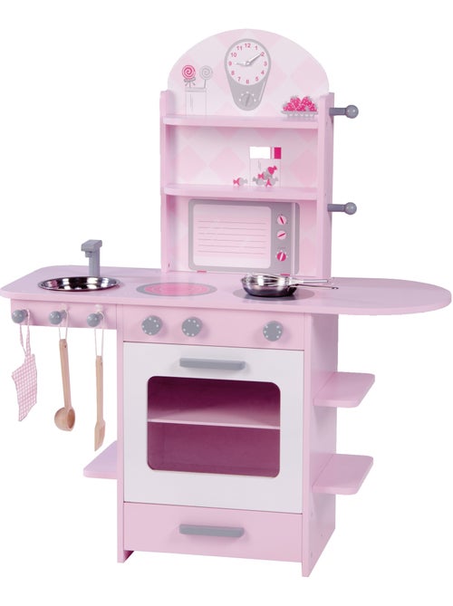 Cuisine enfant en bois massif + Accessoires ROBA - Kiabi