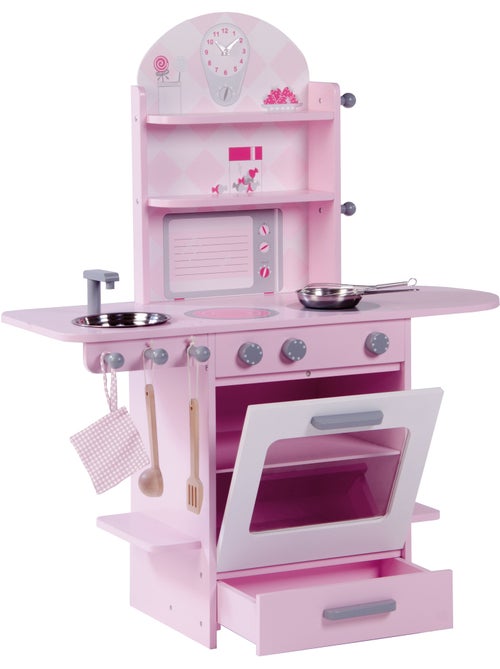 Cuisine enfant en bois massif + Accessoires ROBA - Kiabi