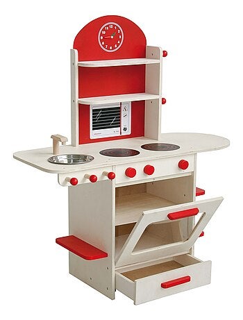 Cuisine enfant en bois massif + Accessoires ROBA