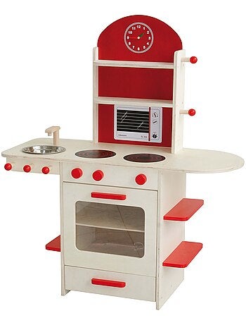Cuisine enfant en bois massif + Accessoires ROBA