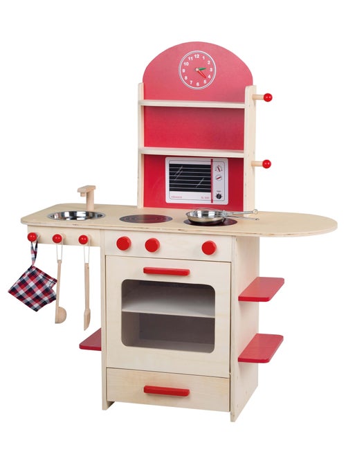 Cuisine enfant en bois massif + Accessoires ROBA - Kiabi