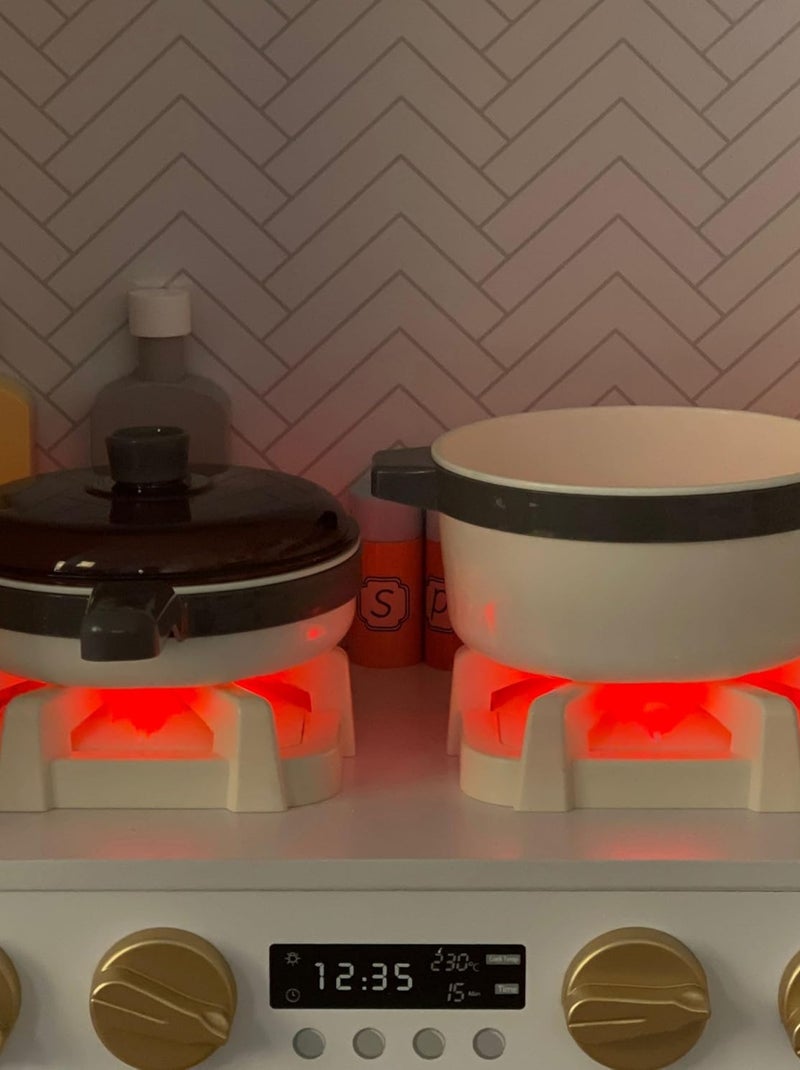 Cuisine enfant interactive bois avec led et café mamabrum N/A - Kiabi