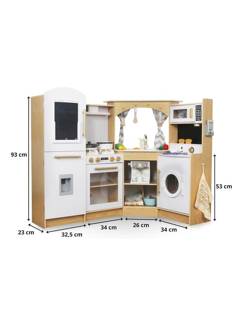 Cuisine enfant interactive bois avec led et café mamabrum - Kiabi Cuisine enfant interactive bois avec led et café mamabrum - Kiabi