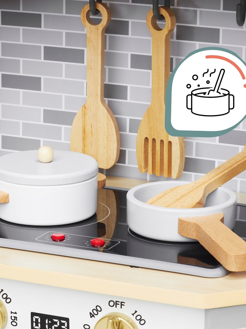 Cuisine interactive bois led lave-linge et vaisselle mamabrum N/A - Kiabi