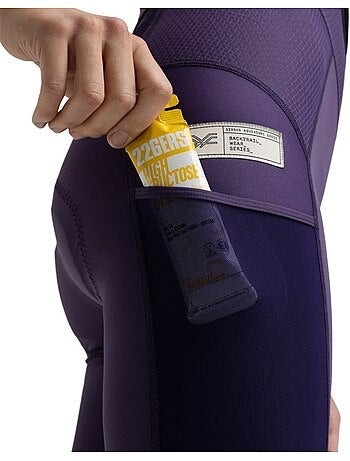 Cuissard cyclisme gravel femme cyclisme femme dust aubergine