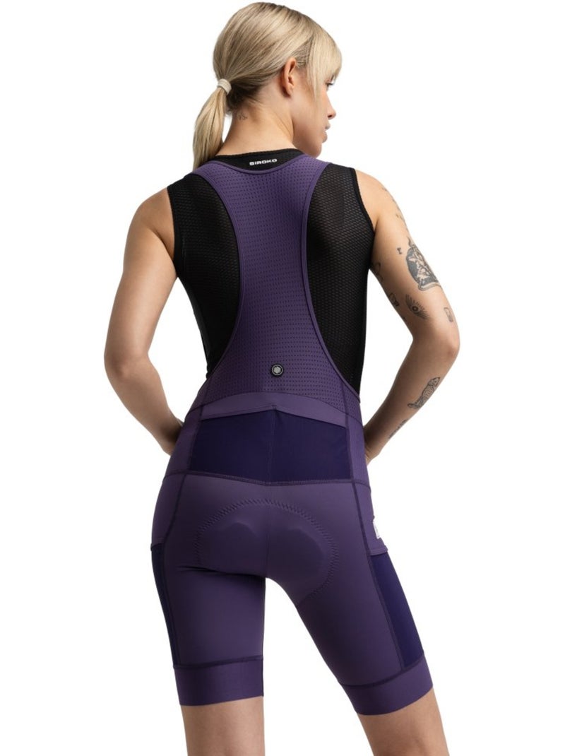 Cuissard cyclisme gravel femme cyclisme femme dust aubergine Violet - Kiabi