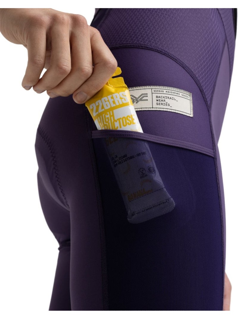 Cuissard cyclisme gravel femme cyclisme femme dust aubergine Violet - Kiabi