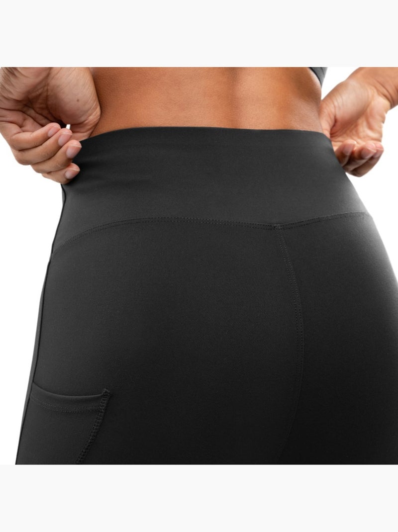 Cuissard de running femme fitness femme thames Noir - Kiabi