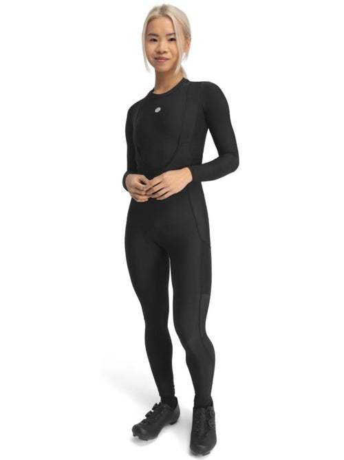 Cuissard long thermique cyclisme gravel femme cyclisme femme delta - Kiabi