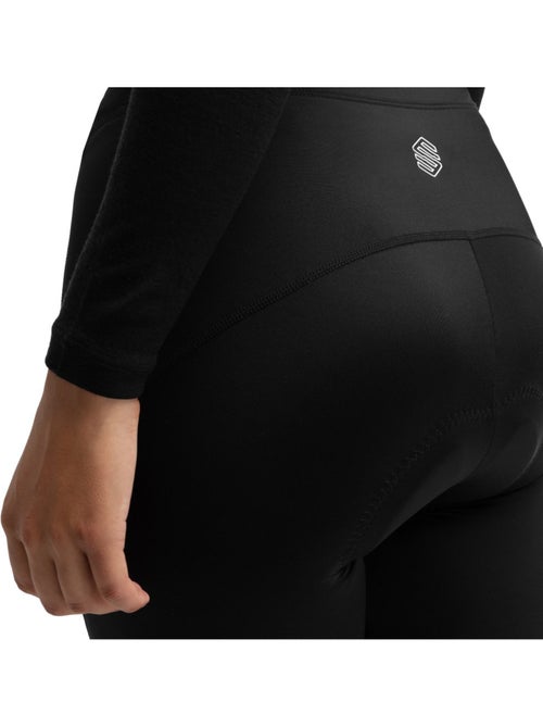 Cuissard long vélo avec peau femme cyclisme femme core lookout - Kiabi