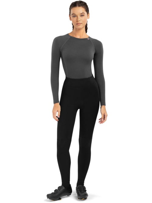 Cuissard long vélo thermique avec peau femme cyclisme femme core agility - Kiabi