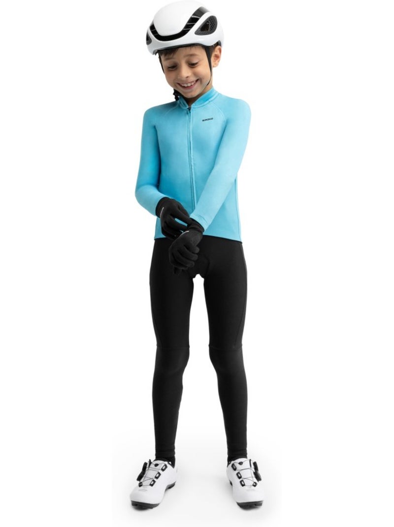 Cuissard long vélo thermique avec peau garçon cyclisme enfants k-core backflip Noir - Kiabi