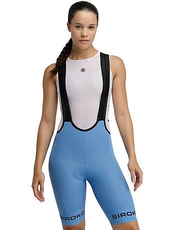 Cuissard vélo court en tissu recyclé femme cyclisme femme bx semnoz