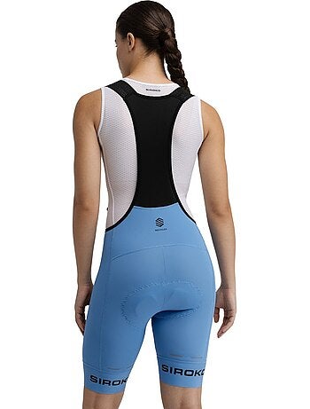 Cuissard vélo court en tissu recyclé femme cyclisme femme bx semnoz