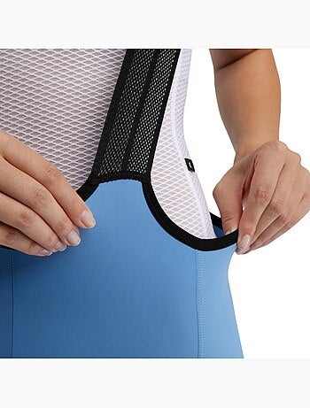Cuissard vélo court en tissu recyclé femme cyclisme femme bx semnoz