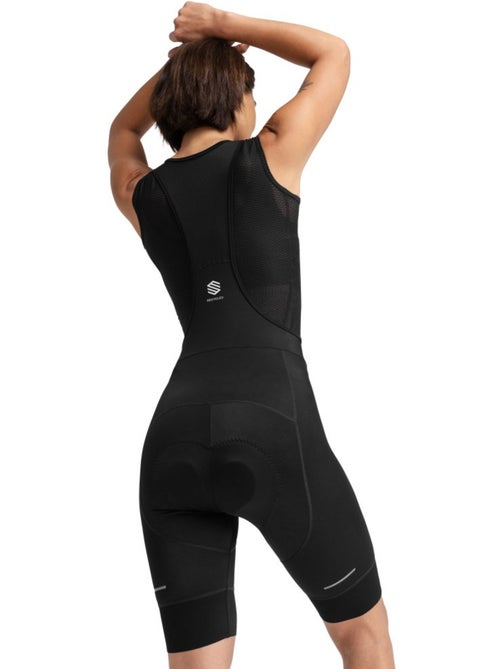 Cuissard vélo court en tissu recyclé femme cyclisme femme comet - Kiabi