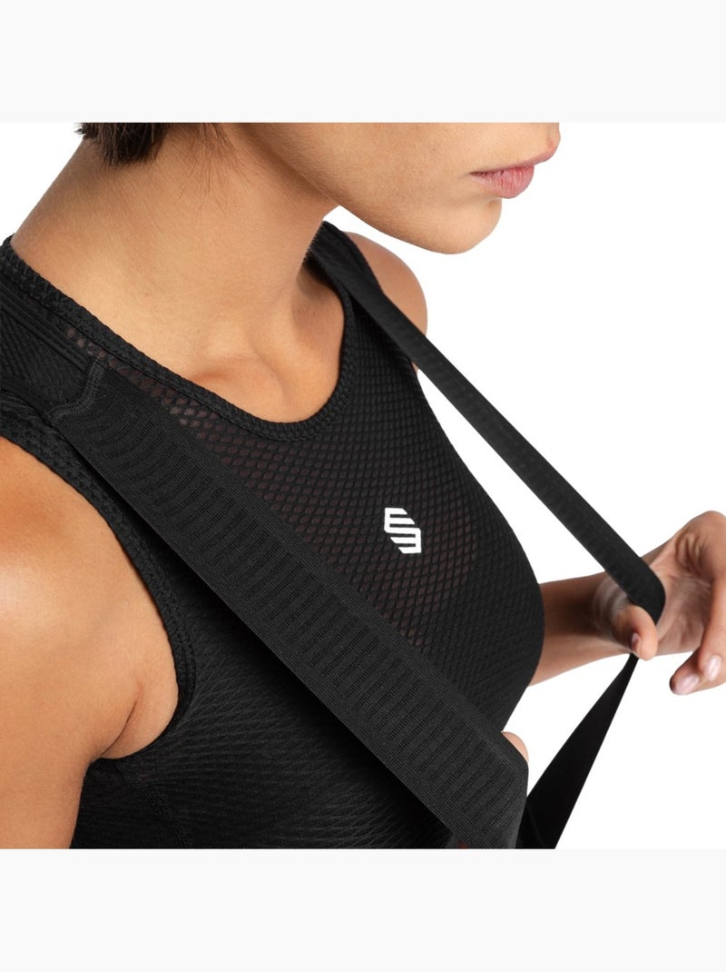 Cuissard vélo court en tissu recyclé femme cyclisme femme comet Noir - Kiabi
