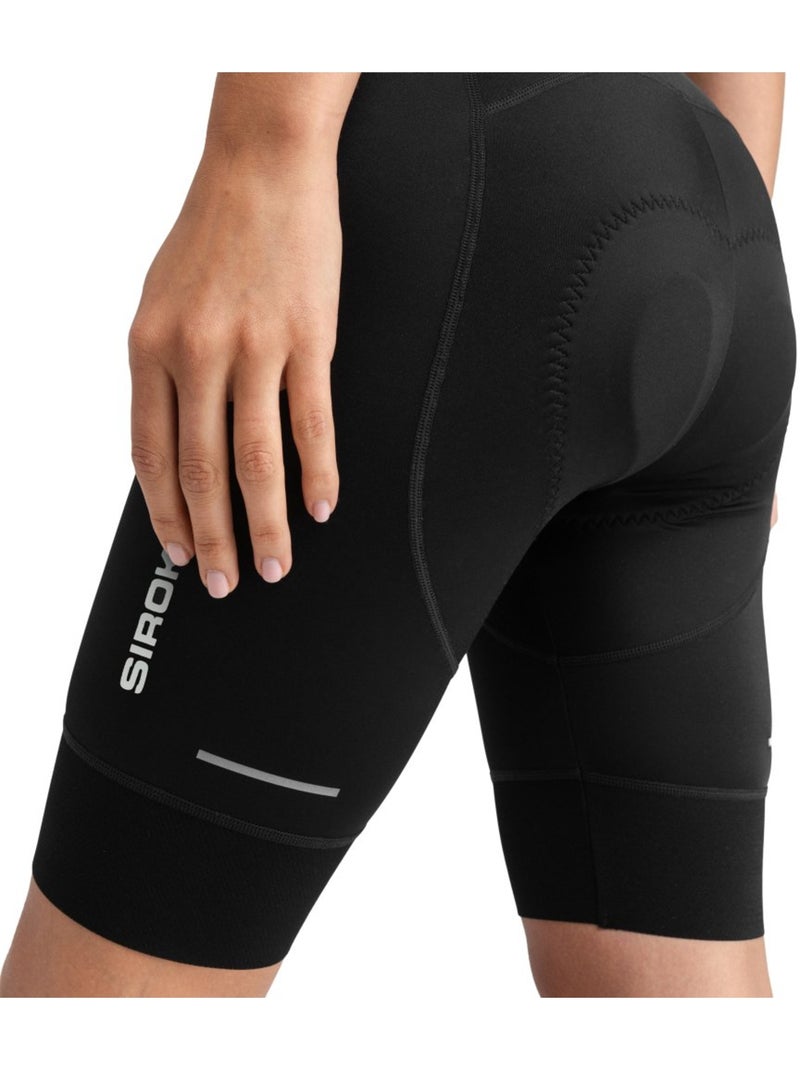 Cuissard vélo court en tissu recyclé femme cyclisme femme comet Noir - Kiabi