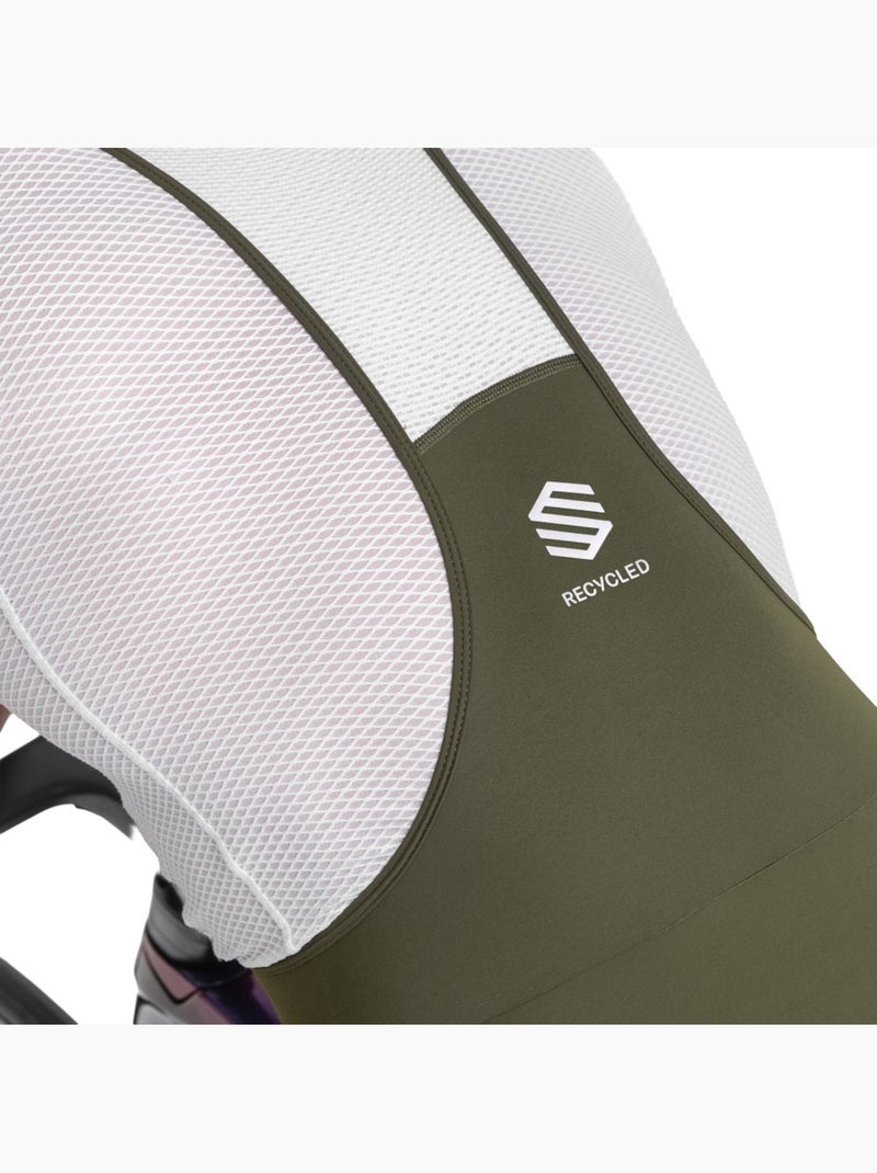Cuissard vélo court en tissu recyclé homme cyclisme homme basil Vert - Kiabi