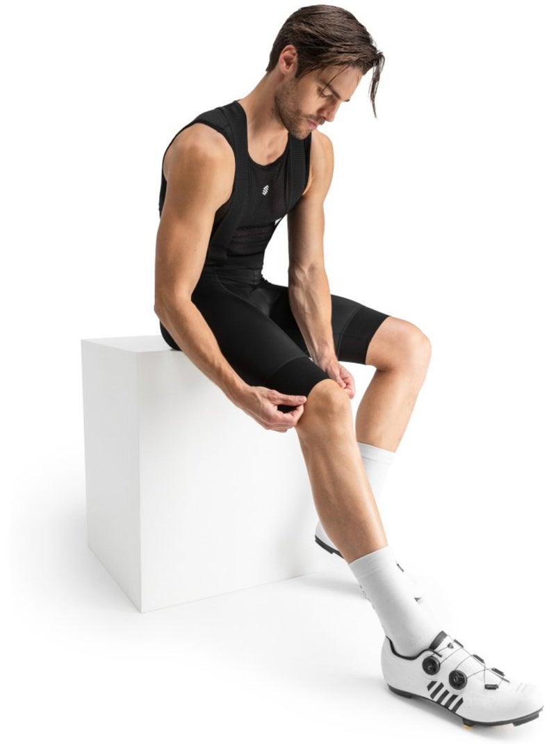 Cuissard vélo court en tissu recyclé homme cyclisme homme malhao Noir - Kiabi