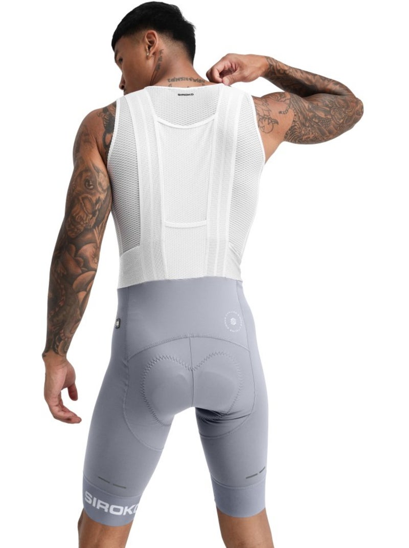 Cuissard vélo court homme cyclisme homme bx fassa Blanc Gris - Kiabi