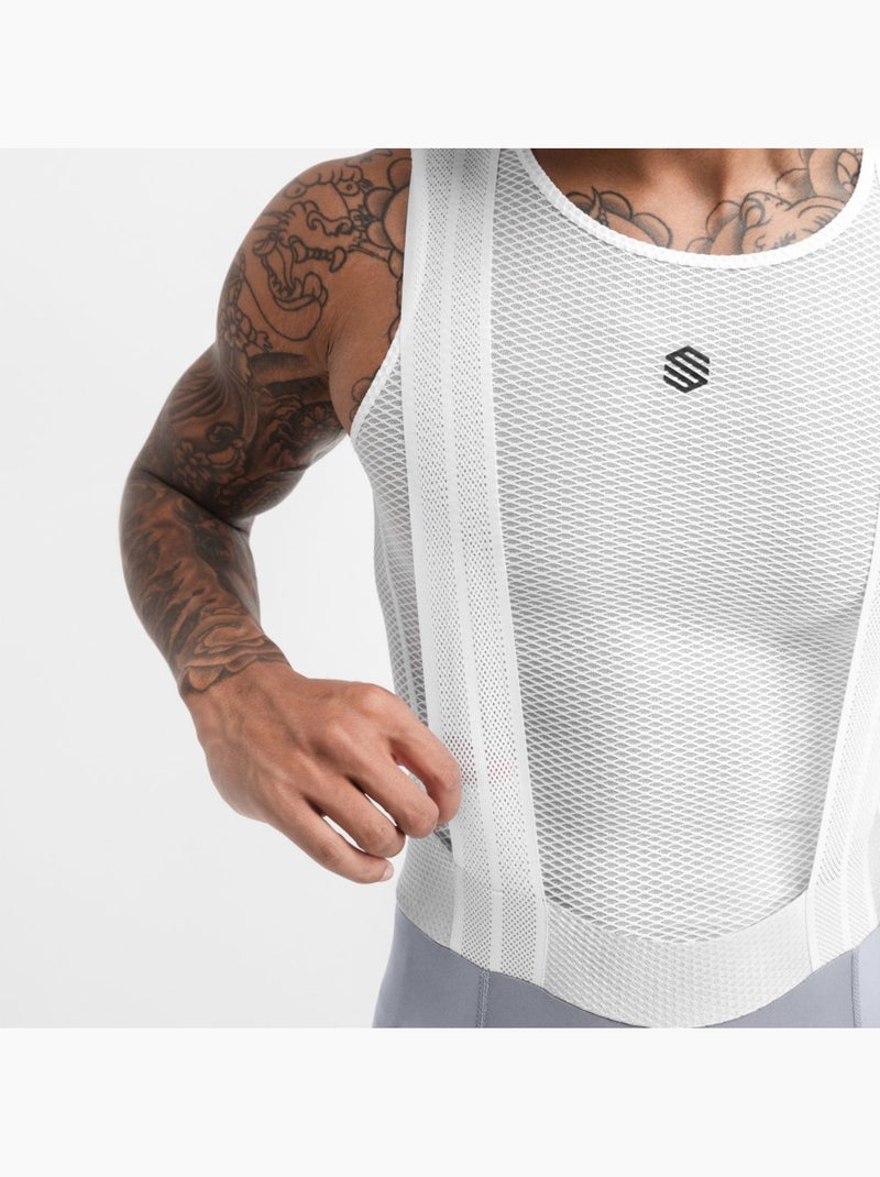Cuissard vélo court homme cyclisme homme bx fassa Blanc Gris - Kiabi