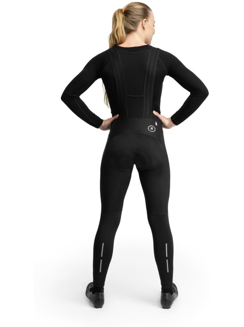 Cuissard vélo long femme cyclisme femme bx trento Noir - Kiabi