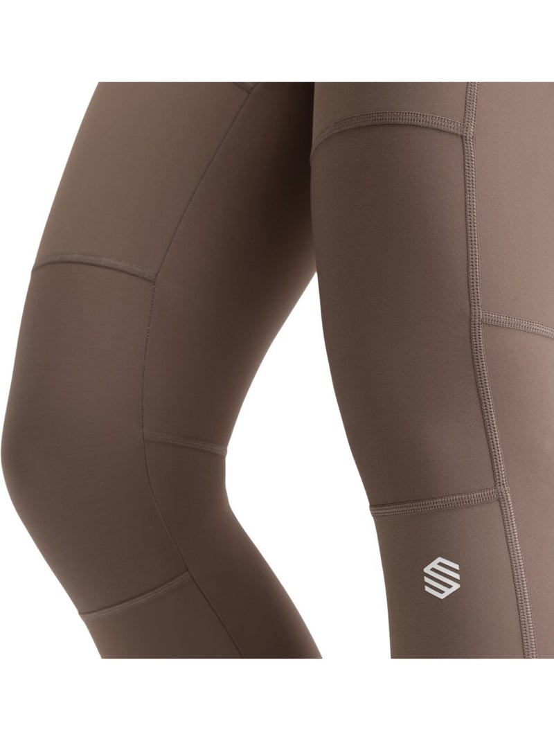 Cuissard vélo long femme cyclisme femme bx-w pantaleon Marron - Kiabi