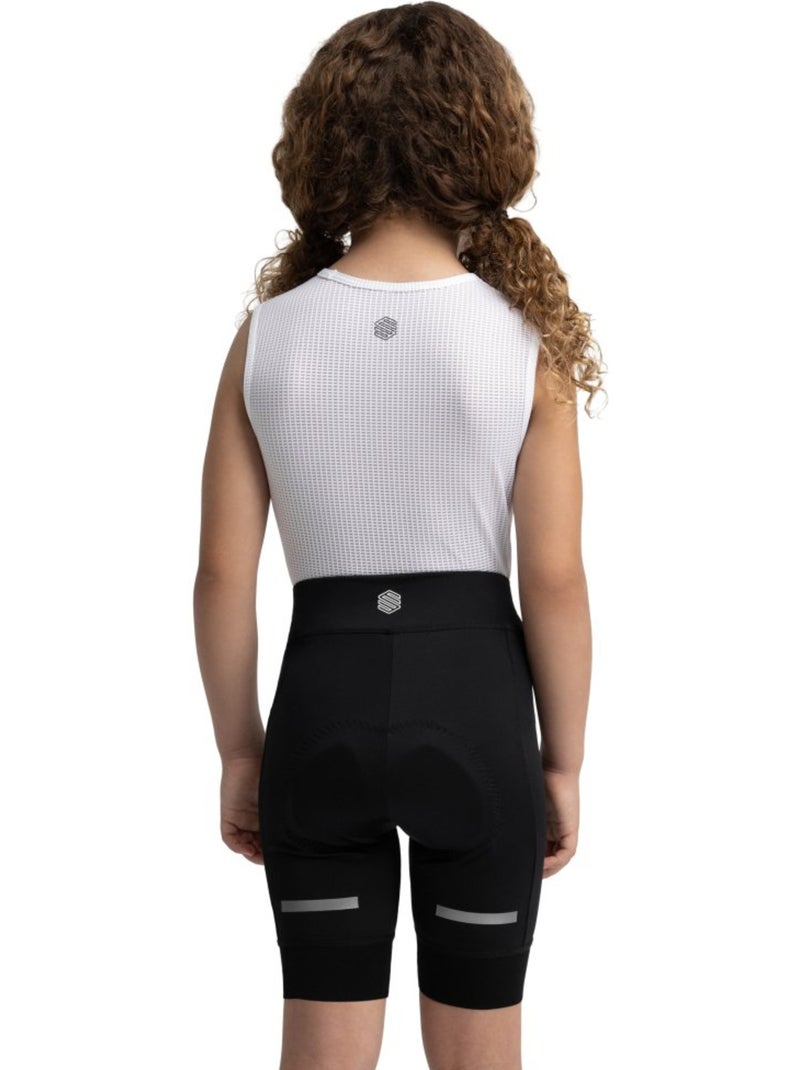 Cuissard vélo sans bretelles fille cyclisme enfants k-core racing Noir - Kiabi