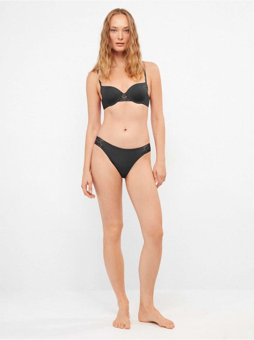 Culotte bikini dentelle sur les côtés - Kiabi