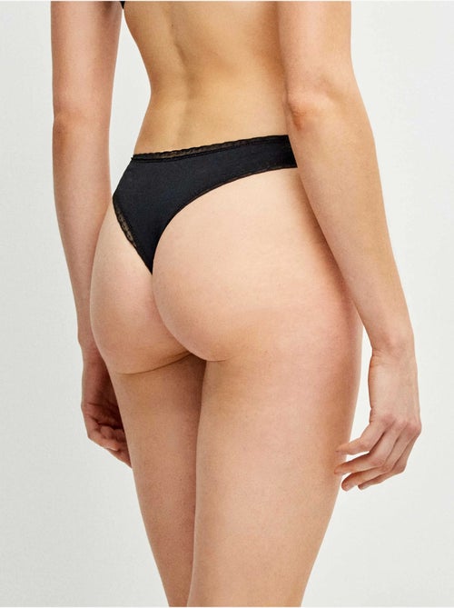 Culotte brésilienne avec galon de plumetis - Kiabi