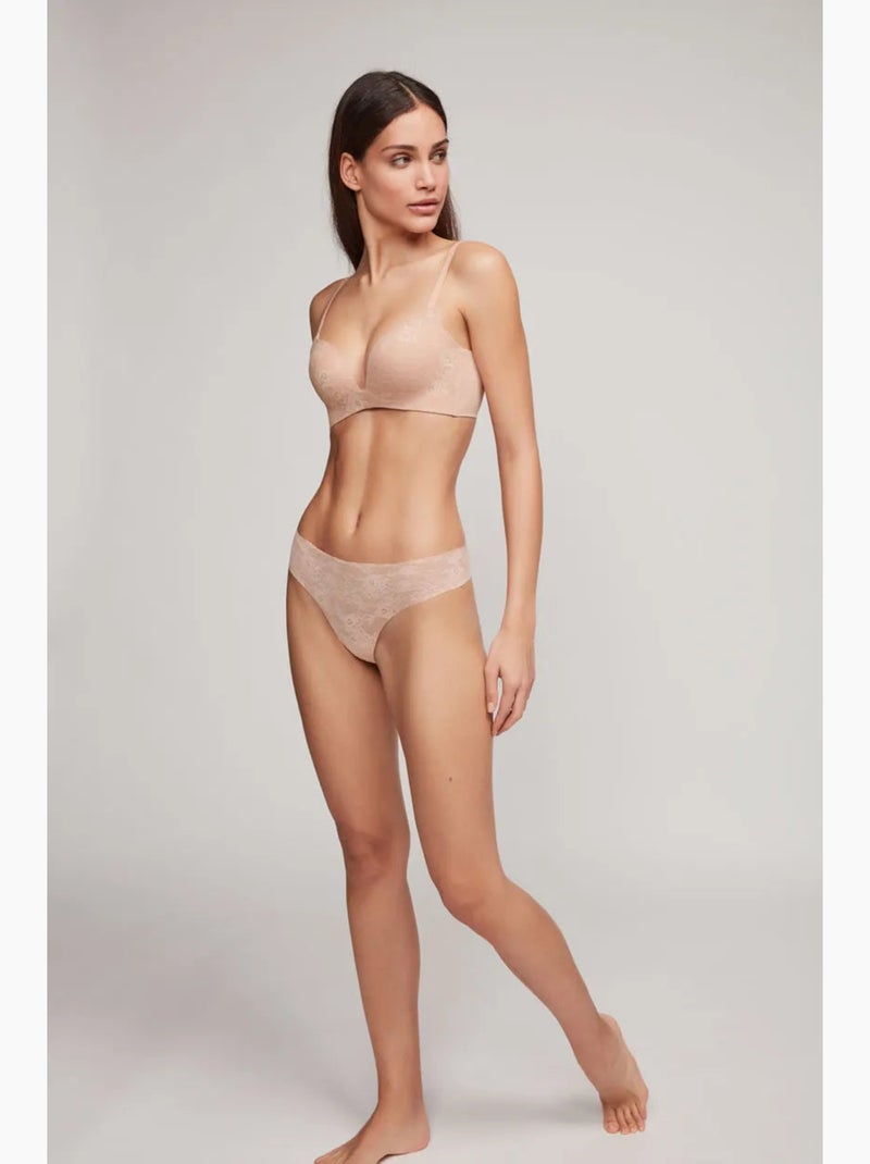 Culotte brésilienne coupée au laser Rose - Kiabi