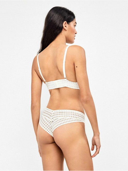 Culotte brésilienne en dentelle géométrique - Kiabi