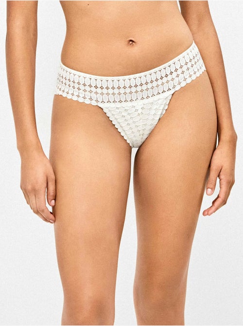 Culotte brésilienne en dentelle géométrique - Kiabi